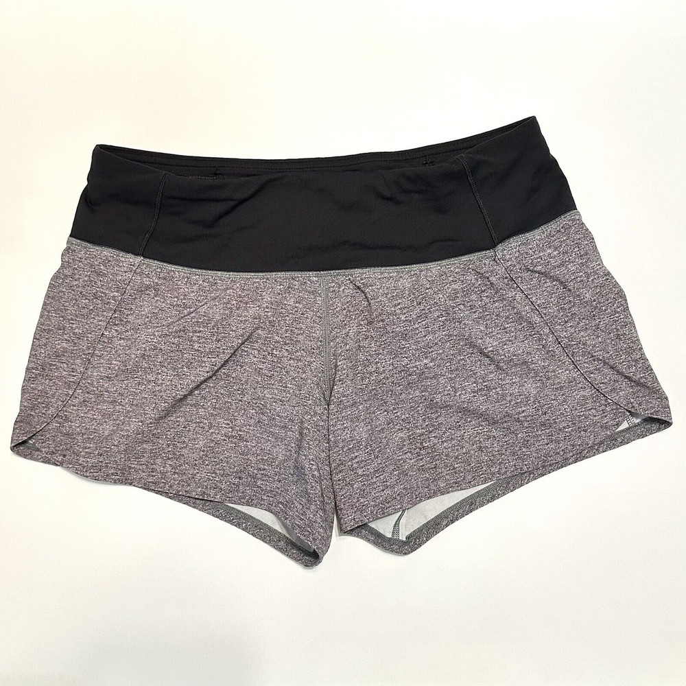 Lululemon RUN TIMES SHORTS II *4" Heather Lux Multi Black SWIFT Size 4